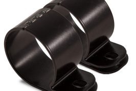 AT Extraljusklämmor Svart 2-pack 76mm